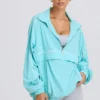 Chaqueta deportiva oversize en color aguamarina