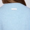 Cárdigan corto de punto en azul claro
