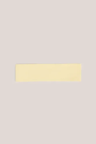 Diadema acanalada Candy Modal en amarillo crema