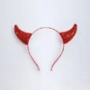 Diadema con cuernos de diablo Vixena en rojo fuego