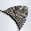 Diadema con orejas de gatito en negro