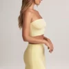 Falda de corte A de talle medio Zuri Modal en color Lemon Sherbet
