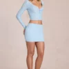 Falda de encaje Elowise en azul claro