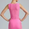 Falda de talle medio con adornos Joni en rosa chicle