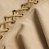 Falda de talle medio con cordones Jalsa en color tostado