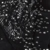 Top de bikini con tirantes cruzados y adornos Liberty en negro