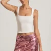 Falda Lunara con adornos de lentejuelas en rosa