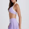 Falda-pantalón de tenis plisada de talle bajo Soft Active en color lila