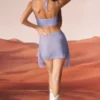 Falda Roux con detalle de tirantes decorados en azul