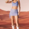 Falda Roux con detalle de tirantes decorados en azul