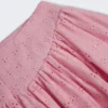 Falda Thia con detalle de lazo y bordado inglés en rosa suave
