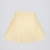 Faldita-pantalón cruzada de jersey cepillado en marmolado limón