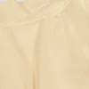 Faldita-pantalón cruzada de jersey cepillado en marmolado limón