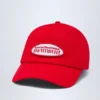 Gorra de béisbol con logotipo Lazise en rojo intenso