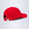 Gorra de béisbol con logotipo Lazise en rojo intenso