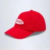 Gorra de béisbol con logotipo Lazise en rojo intenso