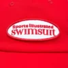Gorra de béisbol con logotipo Lazise en rojo intenso