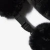 Gorro de cazador de piel sintética en negro