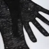 Guantes de encaje Poe en negro