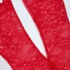 Guantes de encaje Poe en rojo fuego
