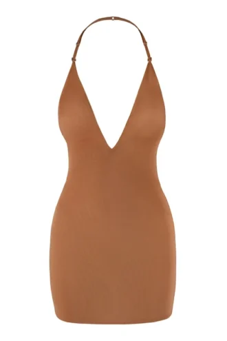 Intimates Intimates Vestido corto multifuncional de malla suave en color miel