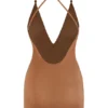 Intimates Intimates Vestido corto multifuncional de malla suave en color miel