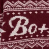 Jersey corto de punto jacquard en rojo carmesí