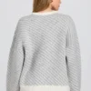 Jersey oversize con logo de punto en color Ice