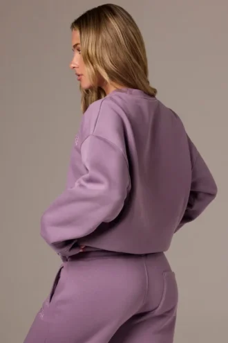 Jersey oversize de cuello redondo en color Dusk