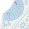 Jersey oversize de punto jacquard en azul claro