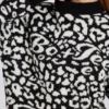 Jersey oversize de punto jacquard en negro