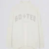 Jersey oversize de punto suave en color marfil