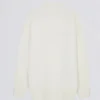 Jersey oversize de punto suave en color marfil