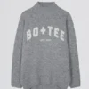 Jersey oversize de punto suave en gris