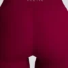 Leggings acampanados con cintura en V y bolsillos Soft Active en color burdeos