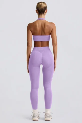 Leggings de cintura alta Define Luxe en color lila