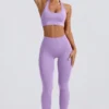Leggings de cintura alta Define Luxe en color lila