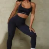 Leggings de cintura alta Define Luxe en negro