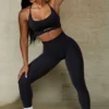 Leggings de cintura alta Define Luxe en negro