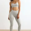 Leggings de cintura alta FlexiRib en gris