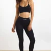 Leggings de cintura alta FlexiRib en negro