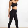 Leggings de cintura alta FlexiRib en negro