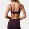 Leggings fruncidos Soft Active en color ciruela