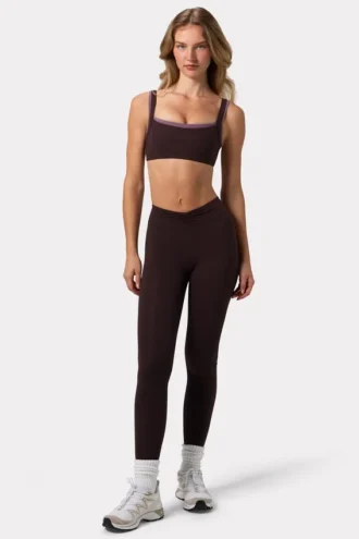 Leggings fruncidos Soft Active en color espresso