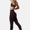 Leggings fruncidos Soft Active en color espresso