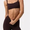 Leggings fruncidos Soft Active en color espresso