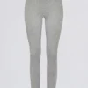 Leggings sin costuras de cintura alta Super Sculpt en gris jaspeado
