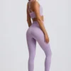 Leggings sin costuras de cintura alta Super Sculpt en lila suave