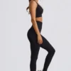 Leggings sin costuras de cintura alta Super Sculpt en negro