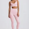 Leggings sin costuras de cintura alta Super Sculpt en rosa empolvado